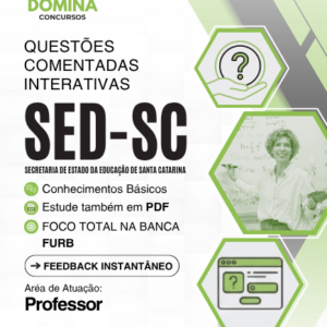 700 Questões Comentadas SED SC 2026 Área de Atuação Professor FURB