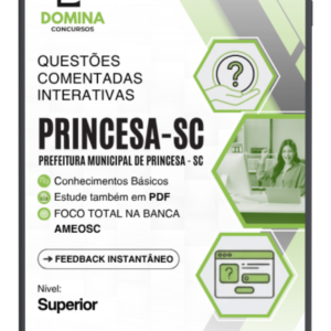 500 Questões Comentadas Princesa SC 2026 Nível Superior AMEOSC