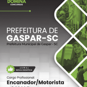 Apostila Encanador e Motorista Gaspar SC 2026