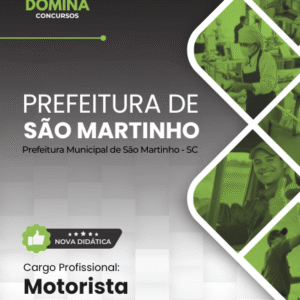 Apostila Motorista São Martinho SC 2026