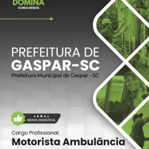 Apostila Motorista Ambulância Gaspar SC 2026