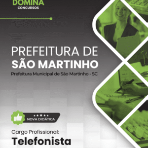 Apostila Telefonista São Martinho SC 2026